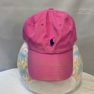 Pink polo ball cap